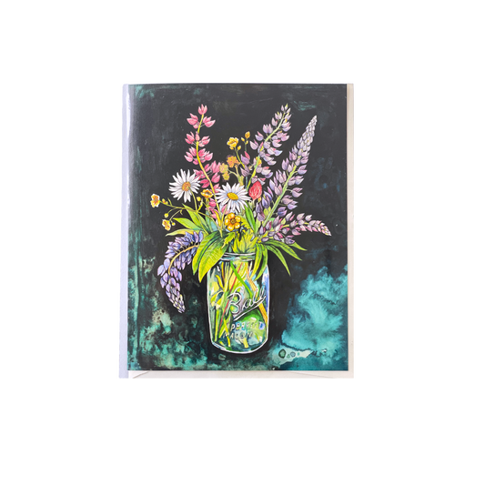 Lupine Bouquet Greeting Card