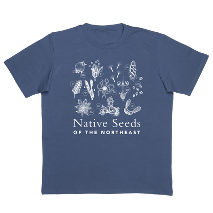 Native Seeds of the Northeast Youth T-Shirt - Pacific Blue